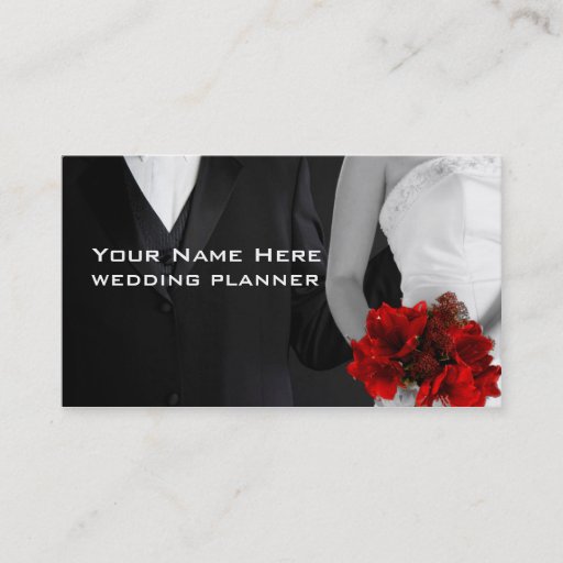 Customizable Wedding Planner Business Cards