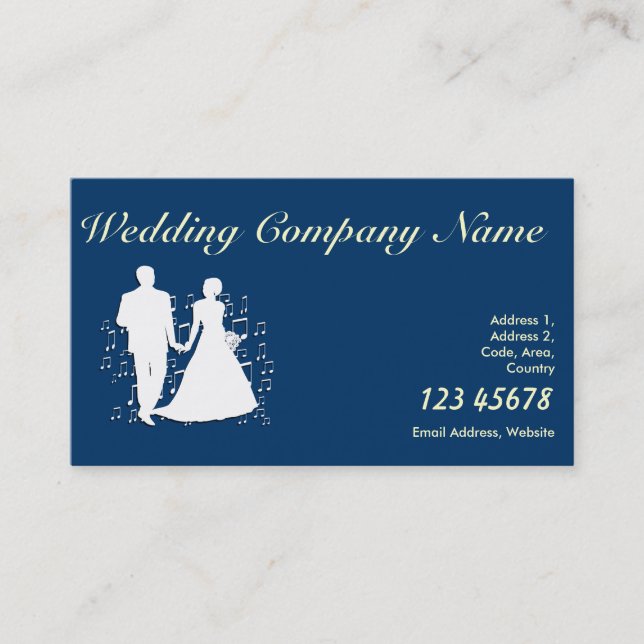 Wedding Planner Business Theme Collection Card (Front)