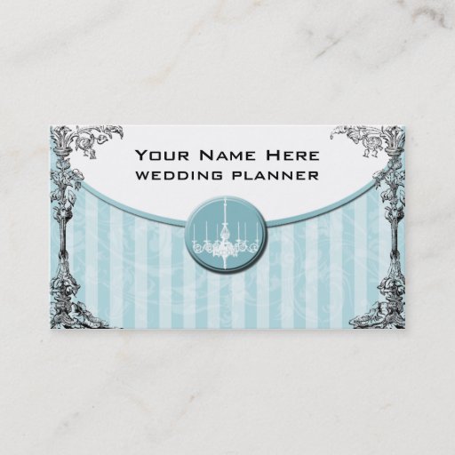 Customizable Wedding Planner Card Business Card Template