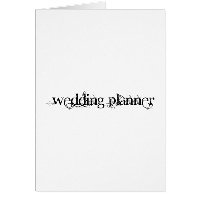 Wedding Planner Cards (Front)