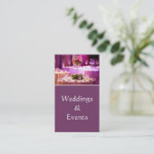 Wedding Planner, Catering, Food, Restaurant, Business Card (Standing Front)