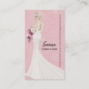 Wedding Planner choose background color Business Card