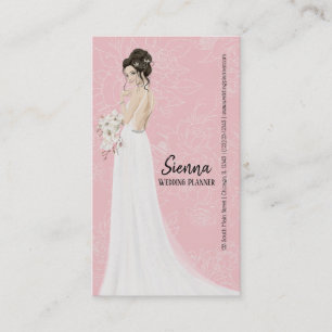Wedding Planner choose background color Business Card