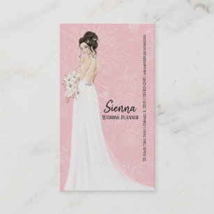 Wedding Planner choose background color Business Card