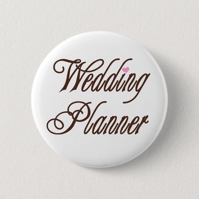 Wedding Planner Classy Browns Button (Front)