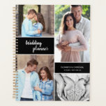 Wedding planner Custom engagement photo collage<br><div class="desc">A keepsake and memorable way to use your engagement photos is on your wedding planner. Use this collage template to populate it with your favorite photos as you plan your wedding. Personalize with your names and wedding date to inspire you as it gets closer. Please let me know if you...</div>
