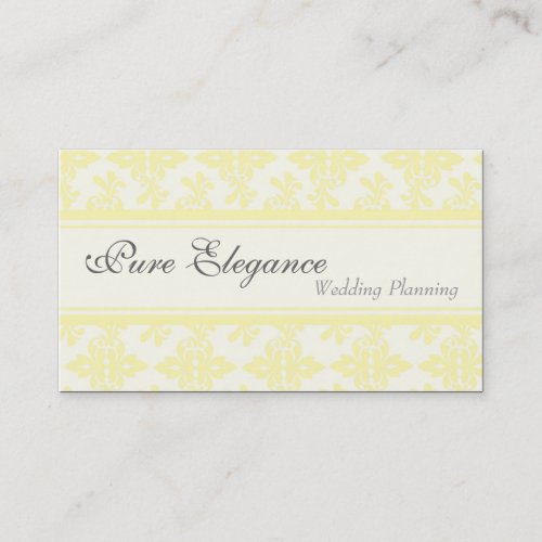 Wedding Planner Damask Filigree Business Card