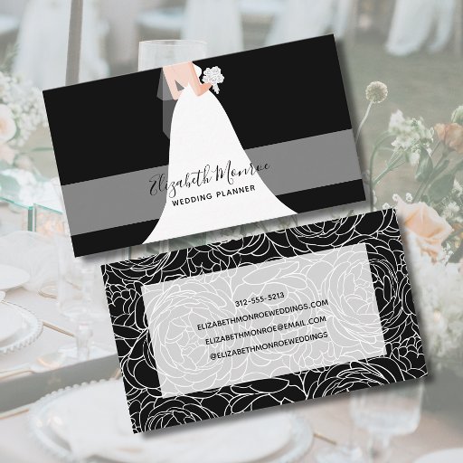 Customizable Wedding Planner Event Coordinator Business Card