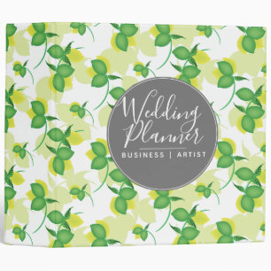 Wedding Planner Event Planner Limoncillo Lemons 3 Ring Binder