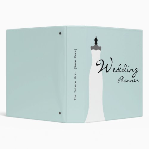 Wedding Planner _ Fitted Strapless Wedding Dress 3 Ring Binder