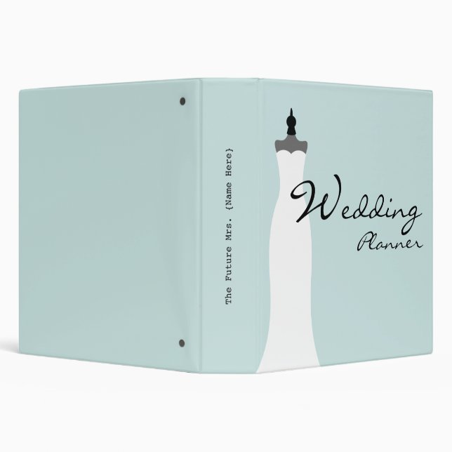 Wedding Planner - Fitted Strapless Wedding Dress 3 Ring Binder (Background)
