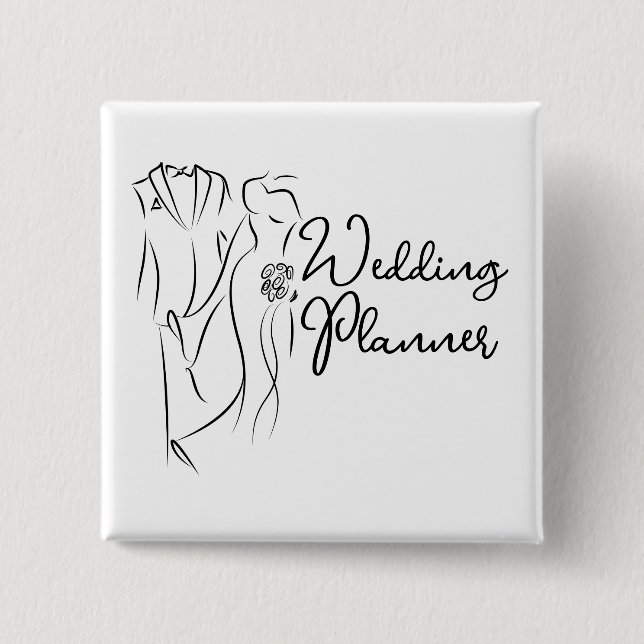 Wedding Planner For Hire Button (Front)