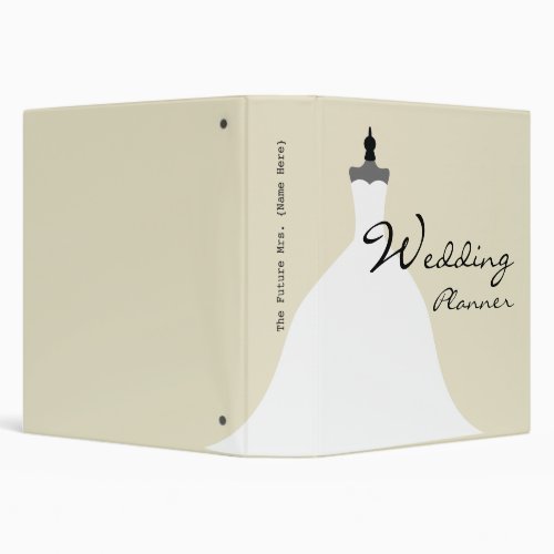 Wedding Planner _ Full Strapless Wedding Dress Binder