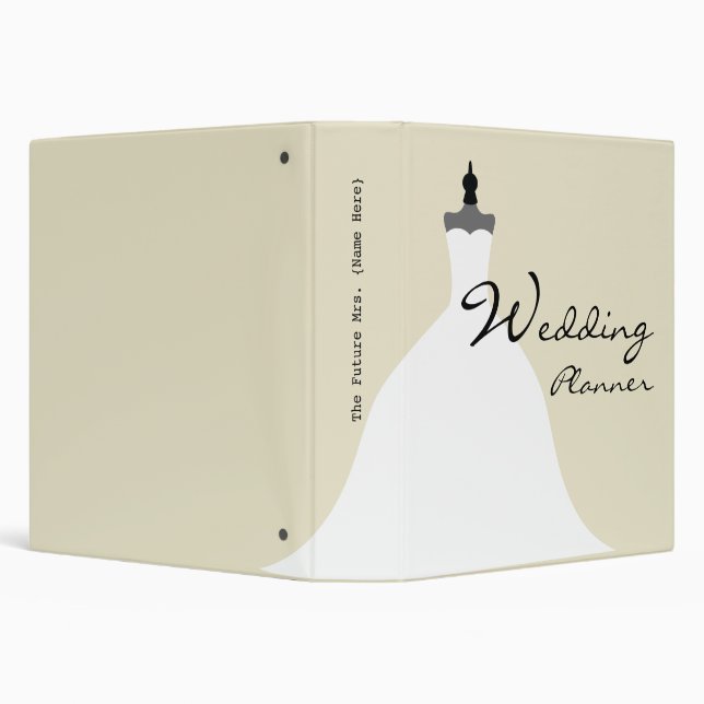 Wedding Planner - Full Strapless Wedding Dress Binder (Background)