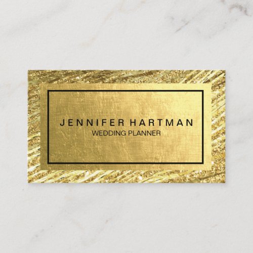 Wedding Planner Gold Foil Business Card