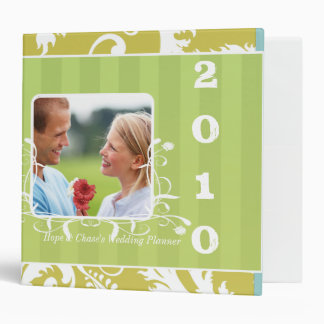 Wedding Planner Lime Striped Your Engagement Photo Binder
