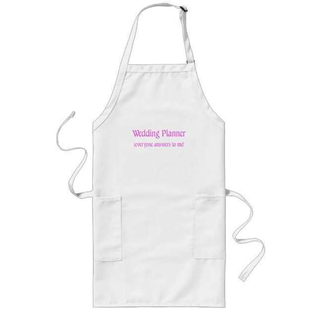 Wedding Planner Long Apron (Front)