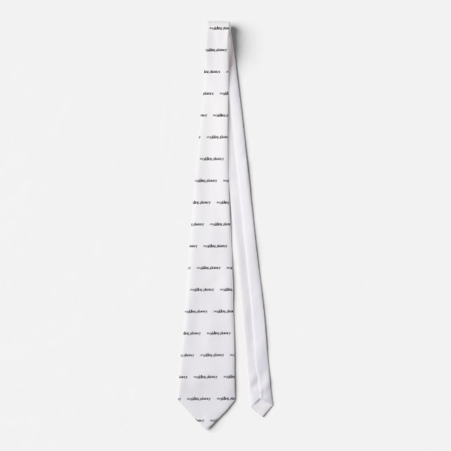 Wedding Planner Neck Tie (Front)