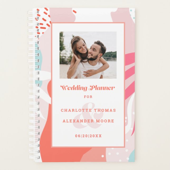 Wedding Planner Photo | Modern Geometric Pattern (Front)