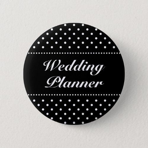 Wedding planner pinback button  Personalizable