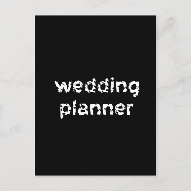 Wedding Planner Postcard (Front)