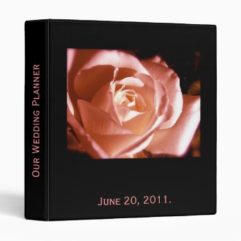 Wedding Planner Rose Photo And Love Quote Binder by epclarke at Zazzle