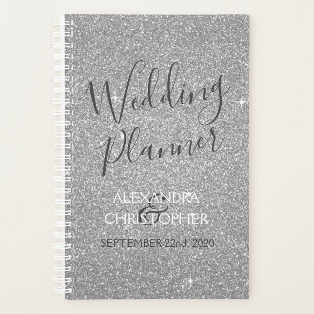 Wedding Planner Silver Sparkle Glitter (Front)
