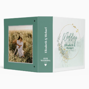 Wedding Planner to Match Eucalyptus Greenery Theme 3 Ring Binder