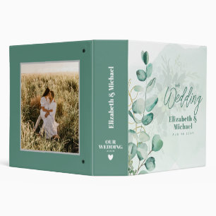 Wedding Planner to Match Eucalyptus Greenery Theme 3 Ring Binder