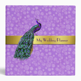 Wedding Planner With Peacock Custom Binder