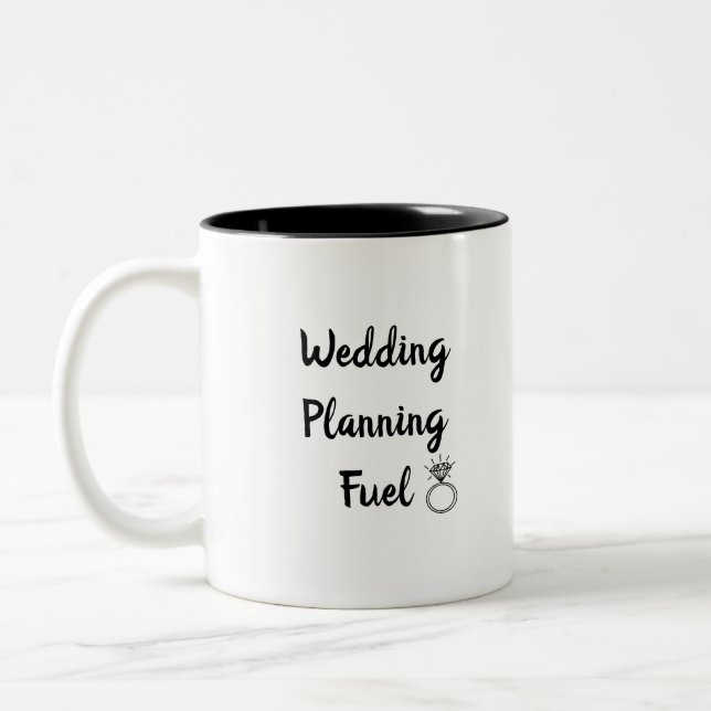Wedding Planning Fuel Two-Tone Coffee Mug (Left)