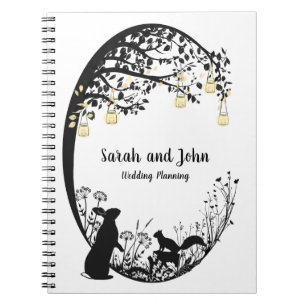Wedding Planning Note Book - Animals & Wildflowers