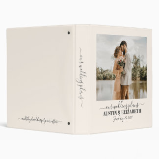 Wedding Planning Notebook Personalized 3 Ring Binder