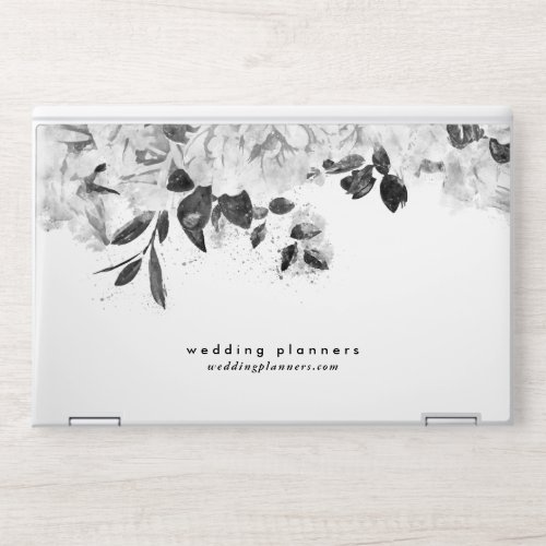 Wedding Planning Romantic Black and White Business HP Laptop Skin