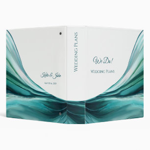 Wedding Plans-Elegant-Emerald Green- 3 Ring Binder