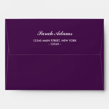 Wedding Plum Purple Envelope by melanileestyle at Zazzle