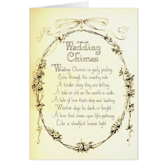 Wedding Poem Cards (Front)