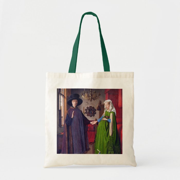 Wedding Portrait by Jan Van Eyck Canvas Bag