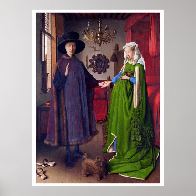 Wedding Portrait by Jan Van Eyck - Poster (Front)