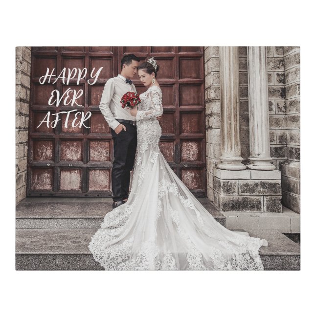 WEDDING PORTRAIT CUSTOM ELEGANT CANVAS PRINT (Front)