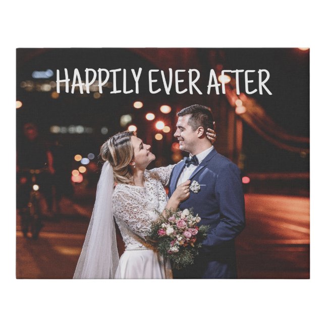WEDDING PORTRAIT CUSTOM PERSONALIZED CANVAS PRINT (Front)