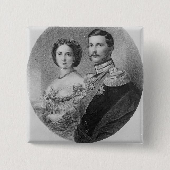 Wedding Portrait of Their Royal Highnesses Button (Front)
