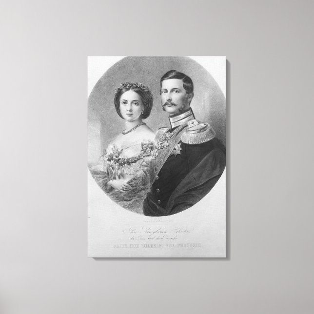 Wedding Portrait of Their Royal Highnesses Canvas Print (Front)