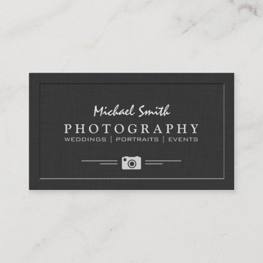 wedding portrait photography elegant embossed look business card business card portrait