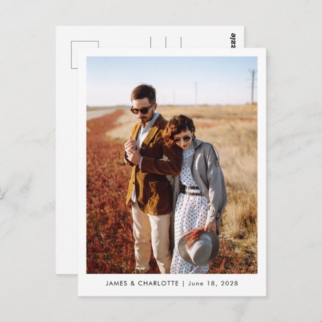 Wedding Postcard Guestbook Custom Photo Template (Front/Back)