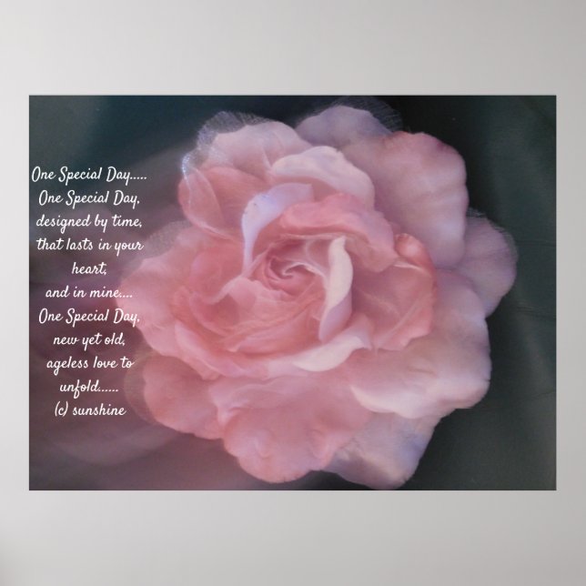 WEDDING POSTER ONE SPECIAL DAY POEM (Front)