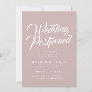Wedding Postponed Change The Date Save The Date