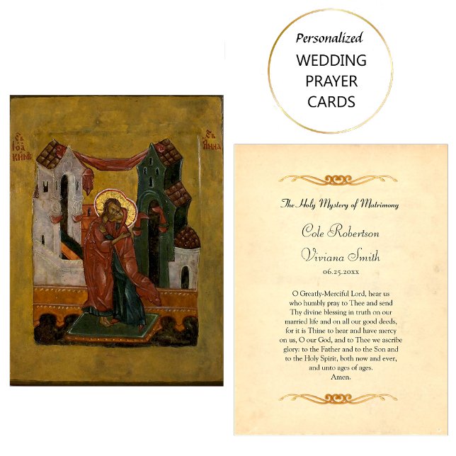 Wedding Prayer Card Orthodox Christian (Creator Uploaded)