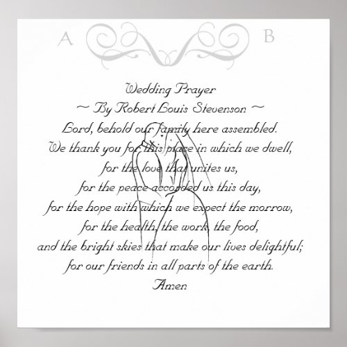 Wedding Prayer Keepsake Print