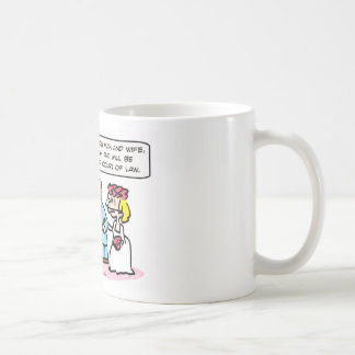wedding priest miranda warning coffee mug